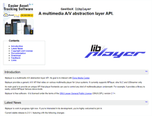 Tablet Screenshot of libplayer.geexbox.org