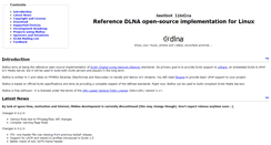 Desktop Screenshot of libdlna.geexbox.org